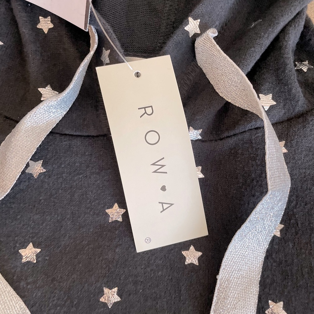 Rowa Hooded Oversized Star Cropped Sweater - Size S - Picture 11 of 13